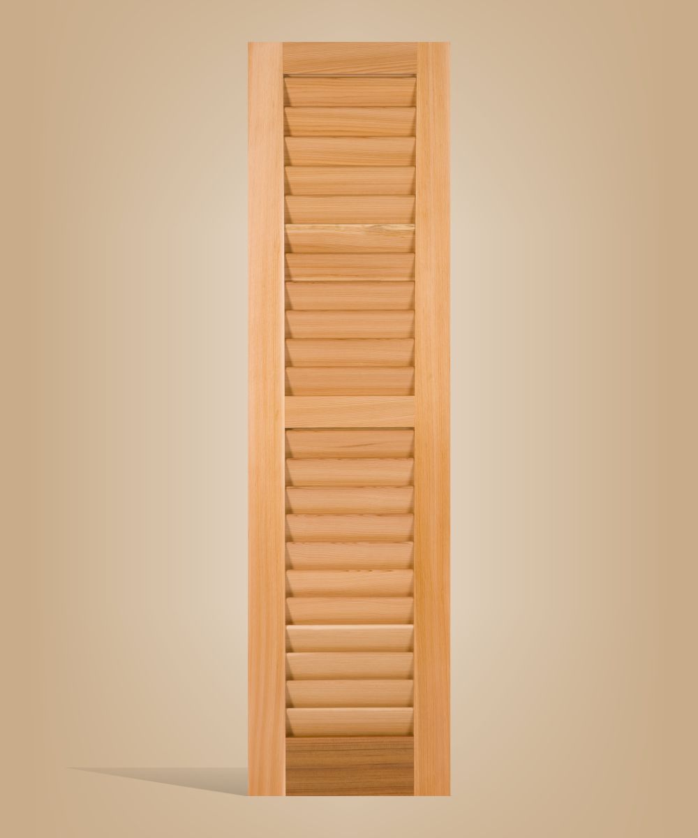 Louvered shutter for home, house, business or any building exterior.